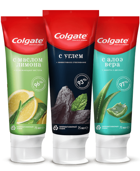 Colgate с натуральными ингредиентами